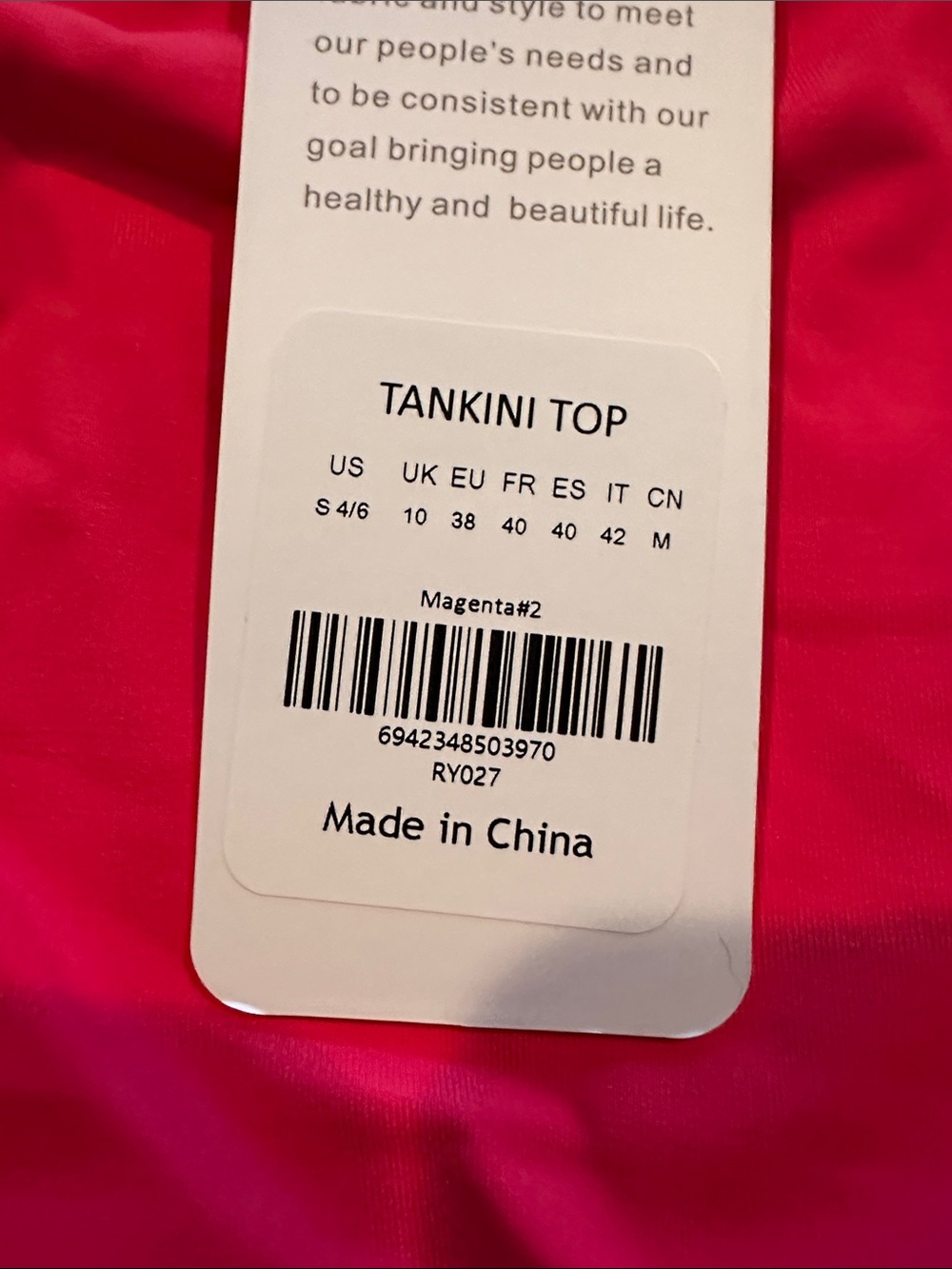 Sunshine Adjustable Ruched Tankini - Picture 5 of 6